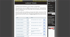 Desktop Screenshot of lubbocktickets.net